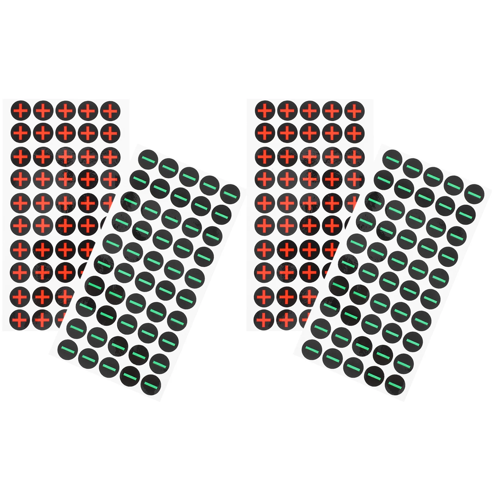 4-листые полярные этикетки, водонепроницаемые наклейки, знак безопасности, электрическая коробка, батарейки