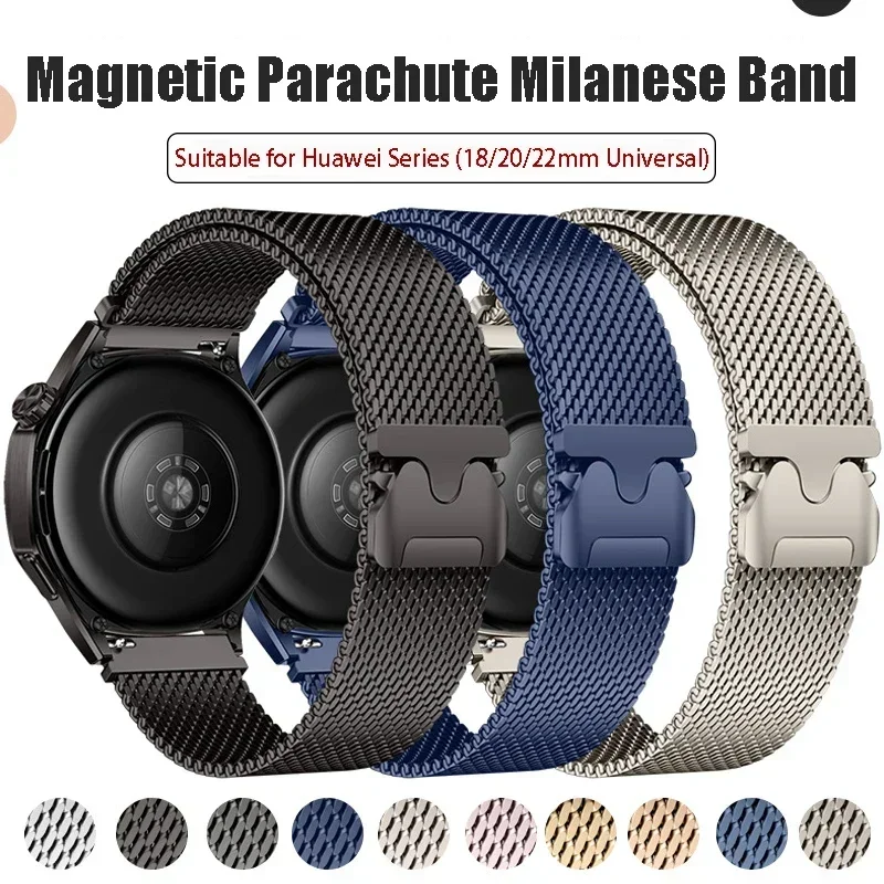 

Milanese Loop Strap for Huawei Watch GT 5 46mm 41mm Metal Magnetic Bracelet For Huawei GT5 Pro GT4 GT3 GT2 Stainless Steel Band