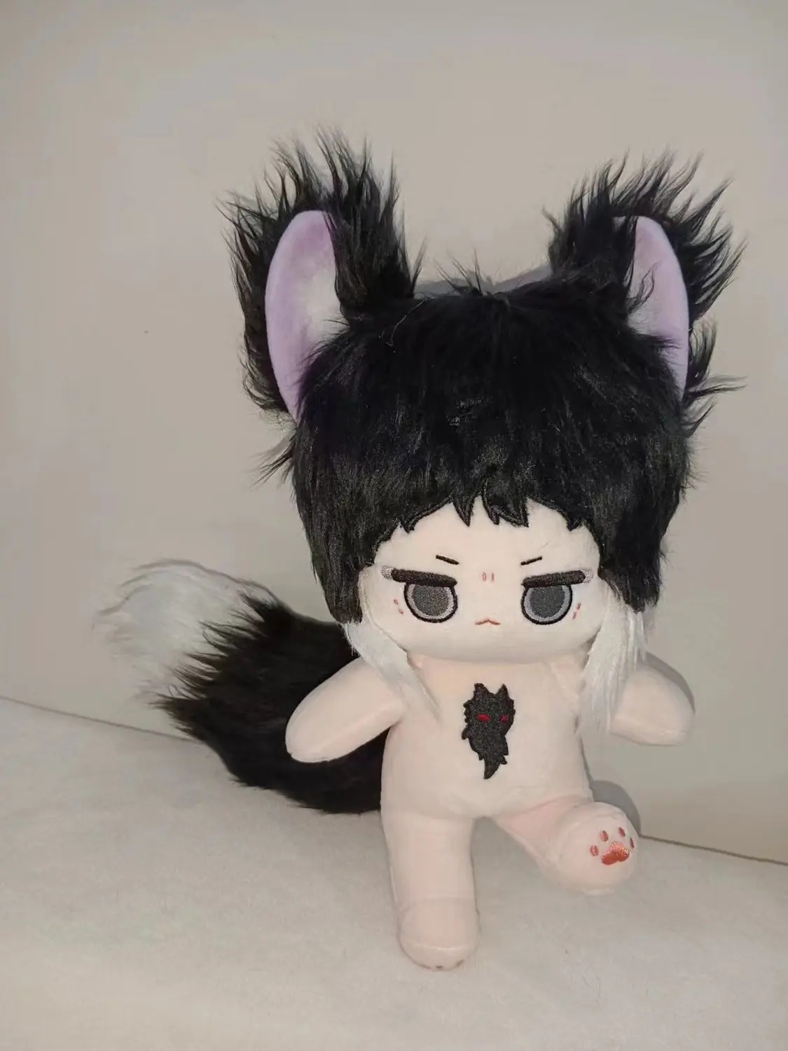 Stuffed Anime Bungou Stray Dogs Akutagawa Ryuunosuke 20cm Cotton Dolls Kawaii Fox Diablo Plush Puppet Collectible Kids Gift Toys