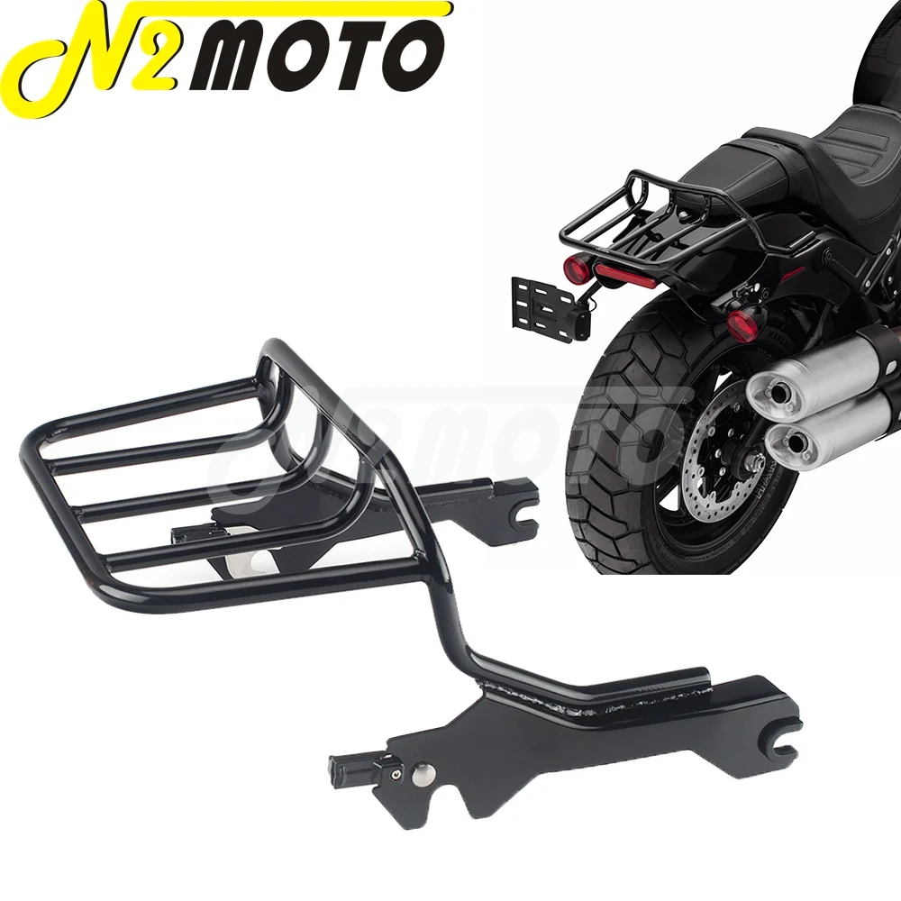 

For Harley Fat Boy Breakout Motorcycle Rear Seat Detachable Luggage Rack Support 114 FLFB FLFBS FXBR FXBRS 2018 2019 2020 2021