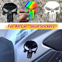 1pc Skull Motorcycle Stickers Waterproof Motocross Vinyl Decals Motorbike Fuel Tank Side Fairings Motorcycle Helmet Decoration