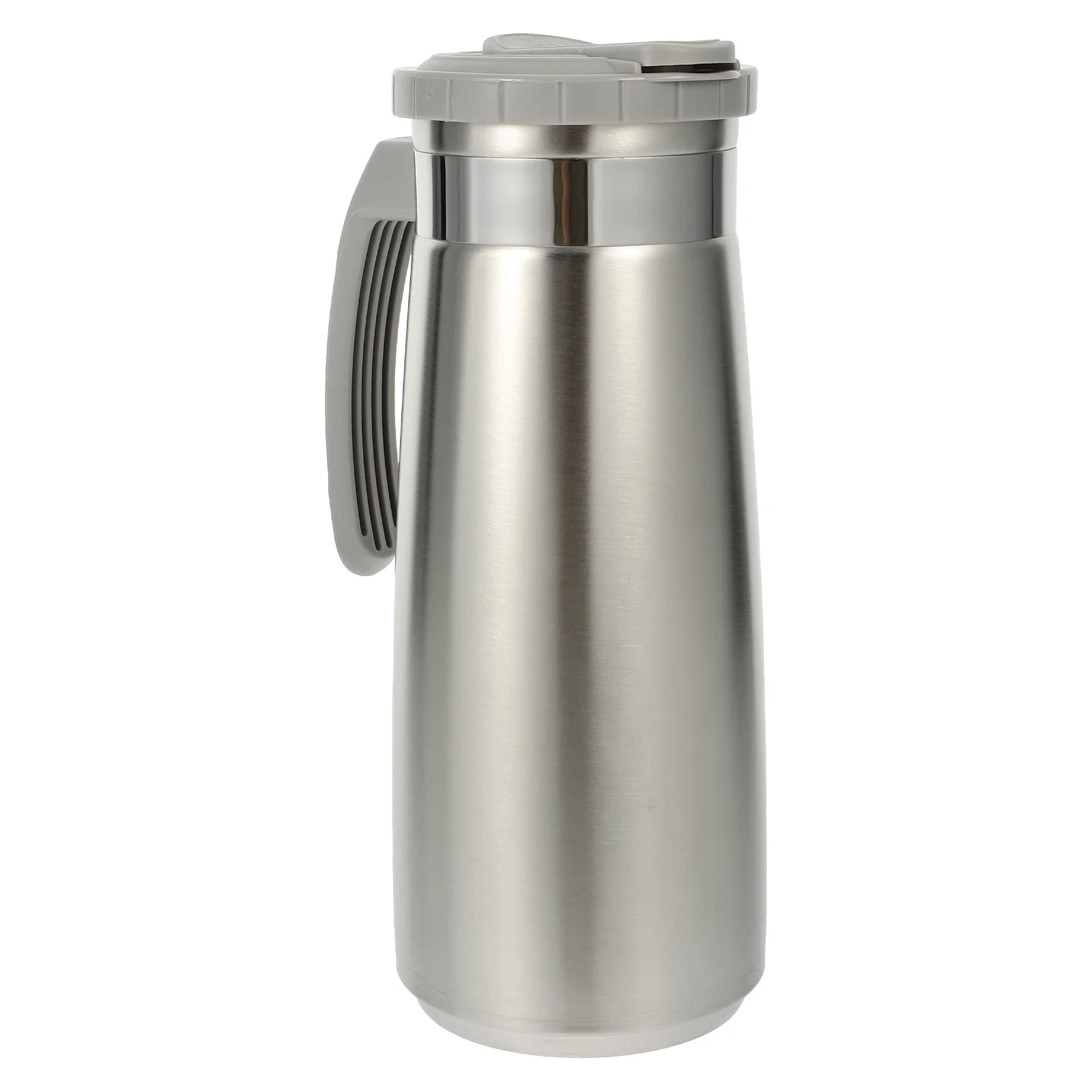 

1pcs Stainless Steel Cold Water Pitcher Large Capacity Smooth Surface Comfortable Grip Spill-Proof Pouring Portable Design