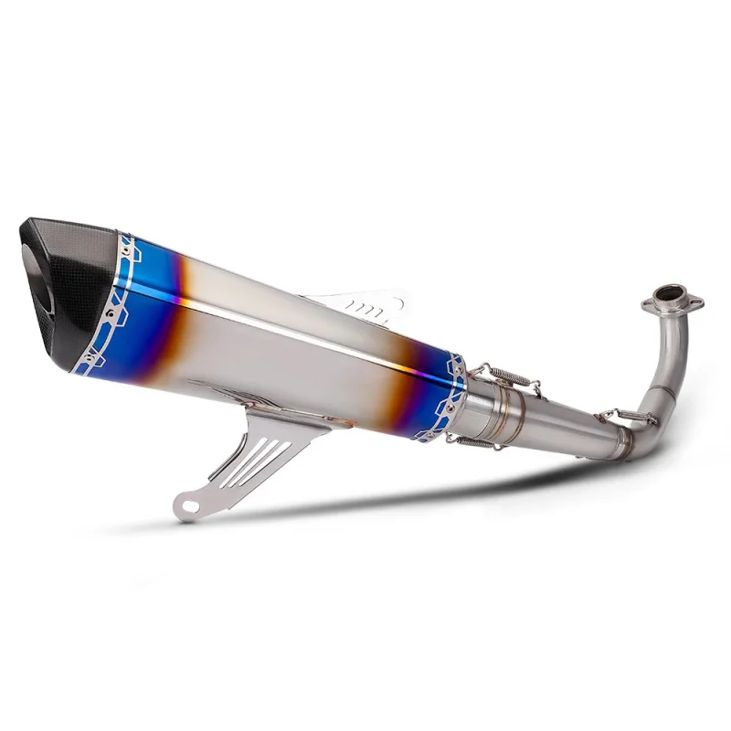 

Full Exhaust System Slip On Front Link Pipe with Carbon Fiber Tip Muffler for XMAX300 XMAX 300 2014-2024