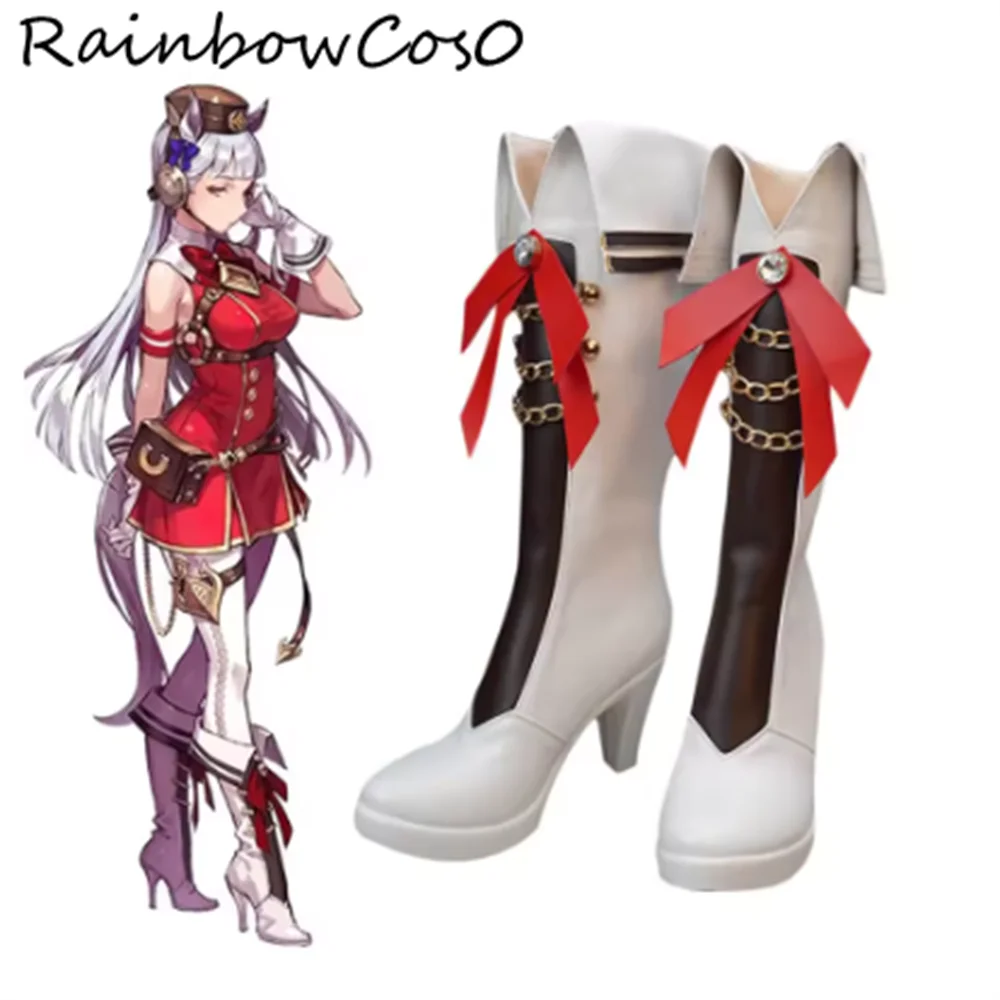 

Золотой корабль Umamusume Pretty Derby URA Обувь для косплея Сапоги Игра Аниме Вечеринка Хэллоуин RainbowCos0 W5110