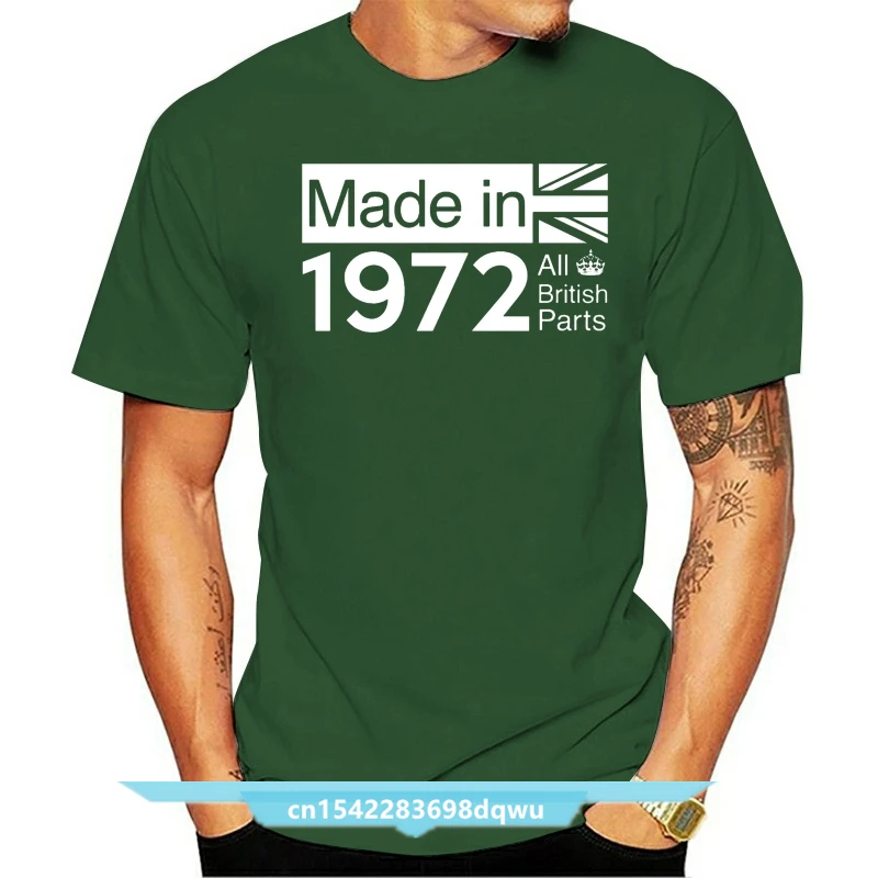 

1972 British Parts - 44th Birthday - Mens T-Shirt - 13 Colours - Gift - Present Short Sleeves O-Neck T Shirt Tops Tshirt Homme