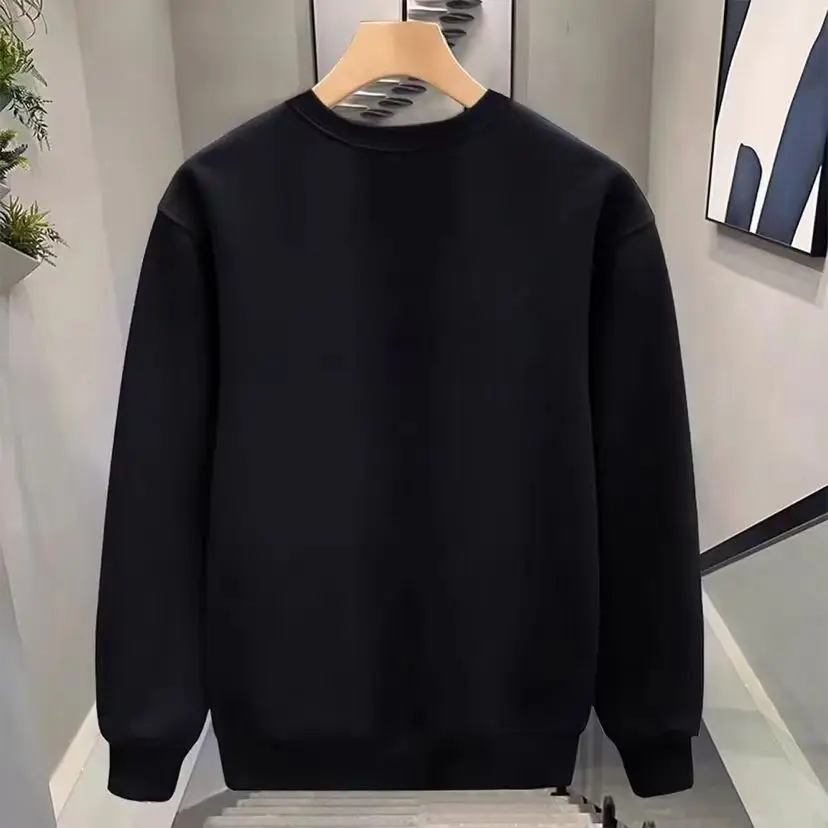 미국 하이 스트리트 스웨터 대형 사이즈 남녀 공용 플리스 두꺼운 한국 만화 컬러 레터 프린트 탑