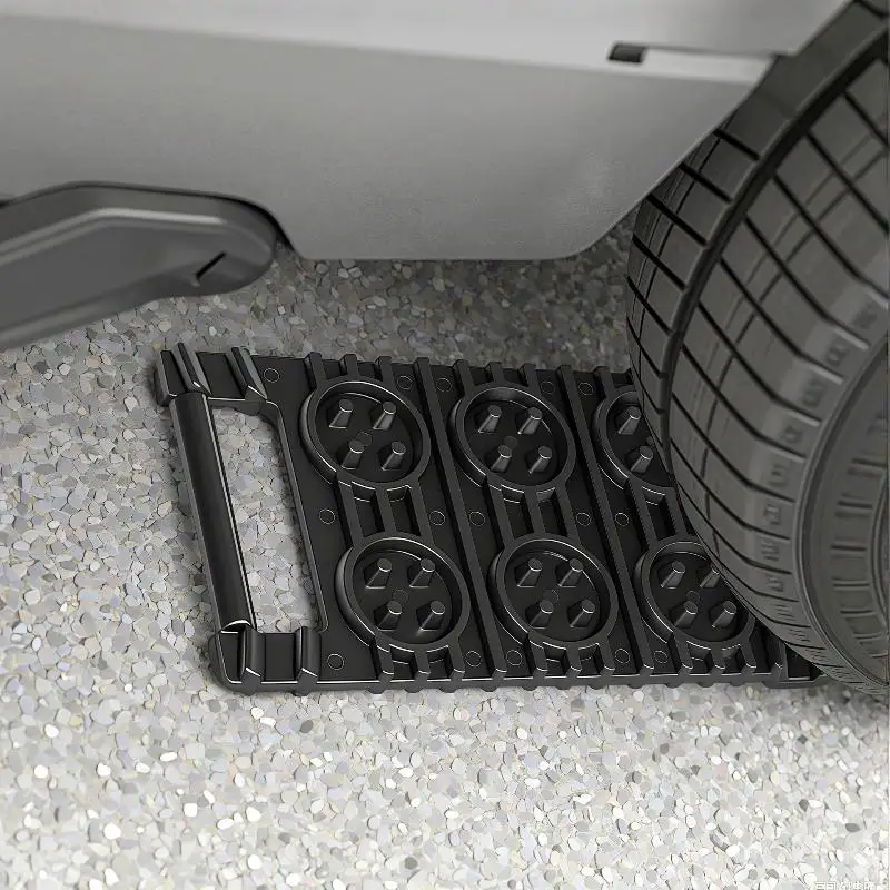 Car Tire Emergency Anti-skid Board Recovery Tracks Traction Mat Board Snow Chain Shovel Ramps Pad Off Road Accessories view 3