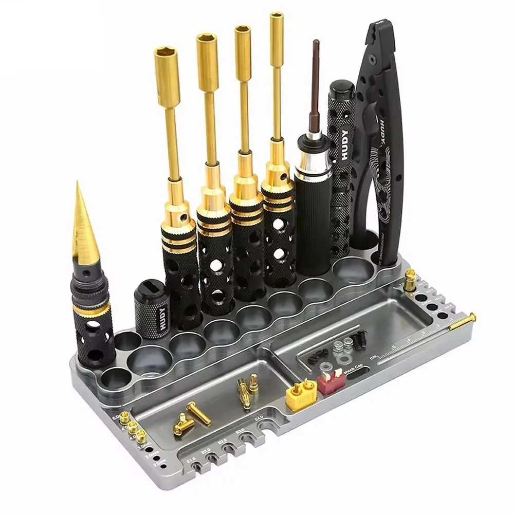 1/8 1/0 1/12 1/14 RC Auto Boot Drone Schroevendraaier Reparatie Tool Plank Hex Schroevendraaier Kit Houder Gereedschapsrek Opslag Schroef Lade