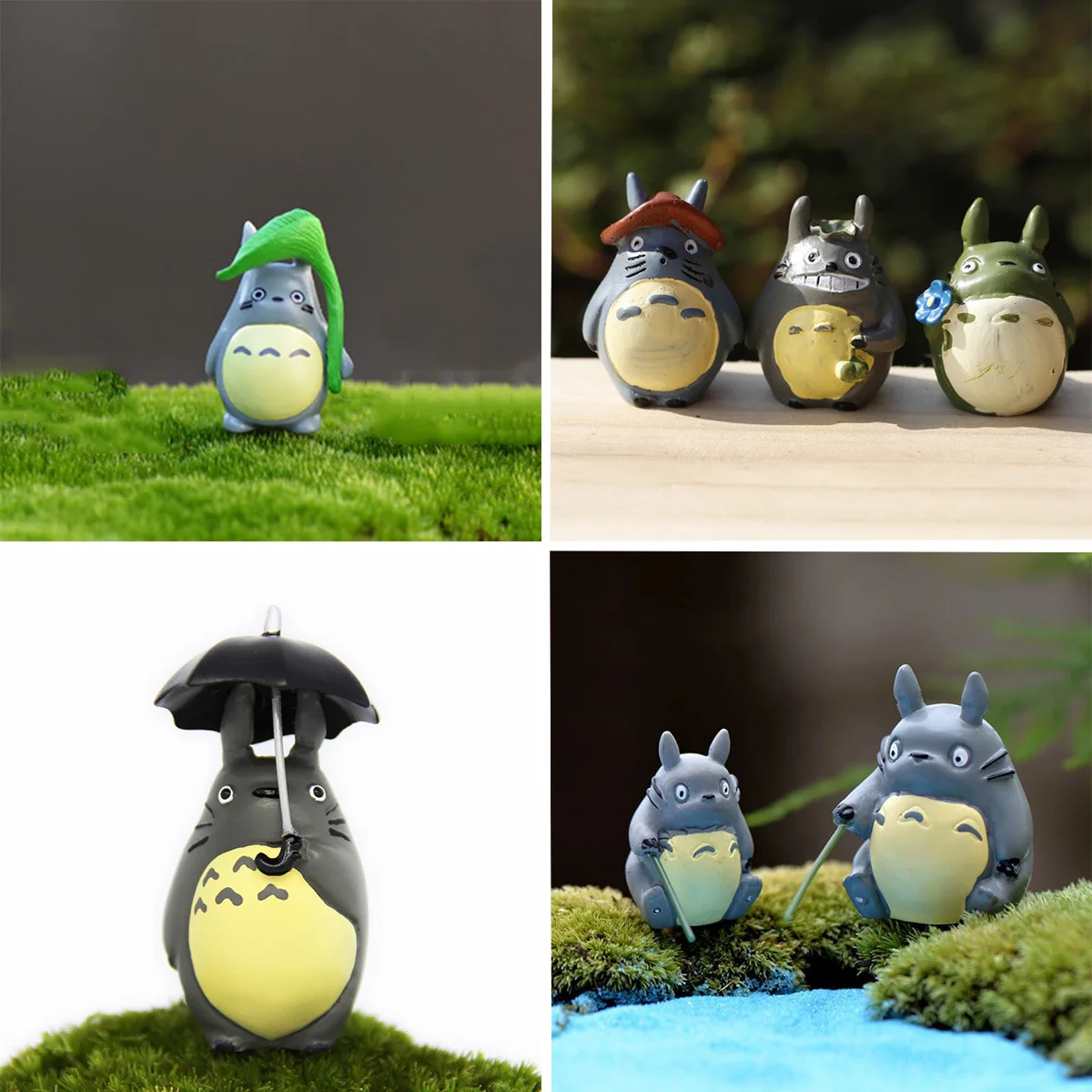 2-4cm Totoro Action Figure Toy Mini Garden PVC Action Figures Decoration Cute Kids Toys Birthday Gift