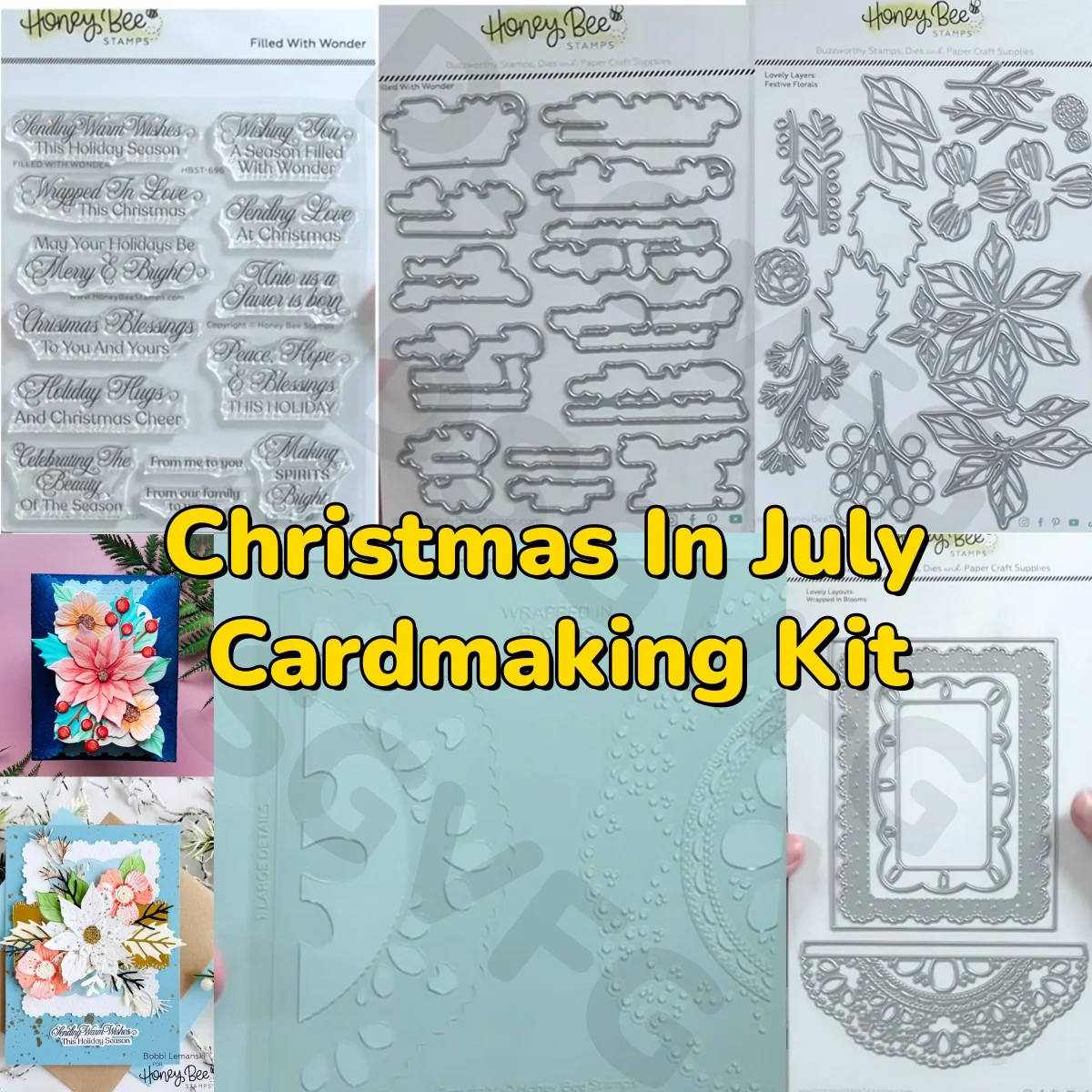 Kit de création de cartes de Noël en juillet : tampons transparents, matrices de découpe, pochoirs pour scrapbooking DIY, décoration artisanale, carte faite main 2026 Nouveauté