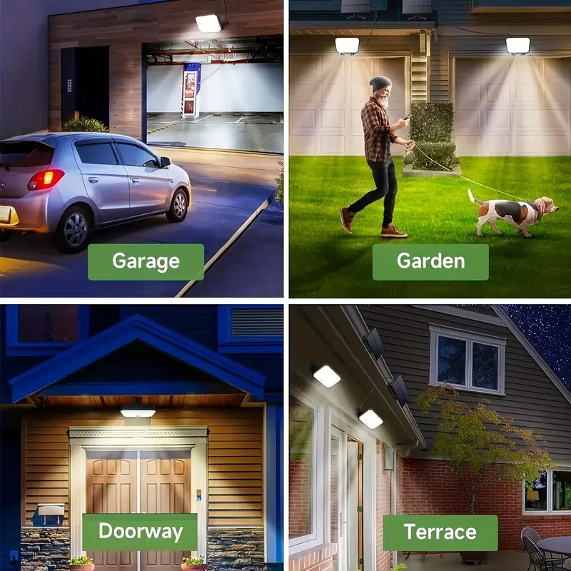 Solar Lights Outdoor LEDs Solar Security Lights Outdoor Garden Motion Sensor 3 Modes Waterproof Split Solar Flood Wall Lights image 6