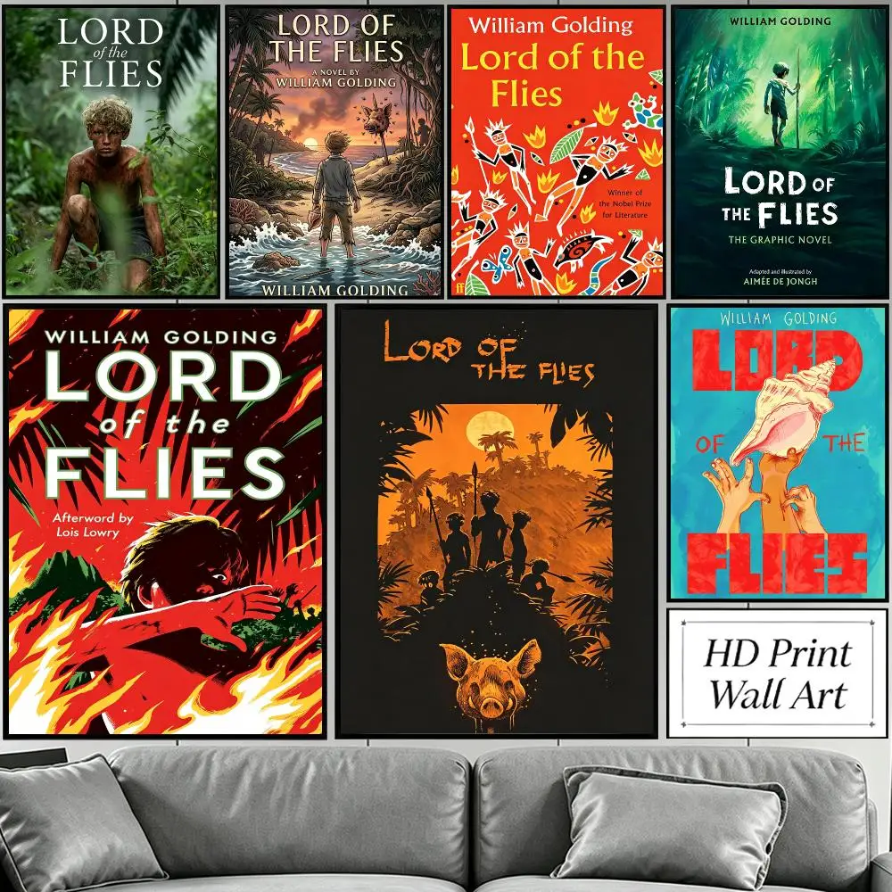 classic Lord of the Flies Poster HD Poster Sophisticated Modern Aesthetic Wall Art For Living Room Bedroom Office Cafe Decor
