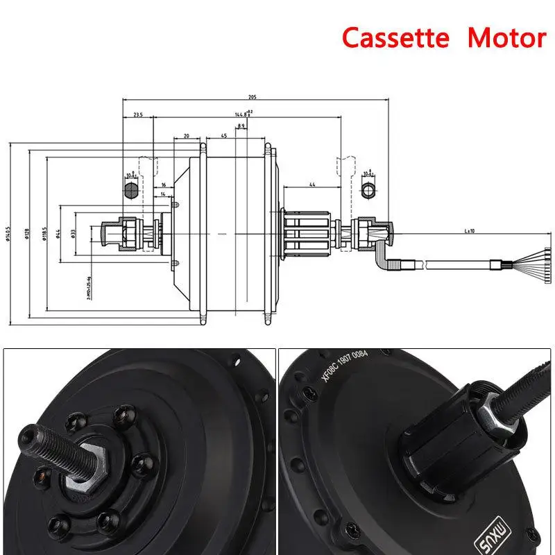 36V48V250W350W XF08 Electric Bicycle Hub Motor E-bike Motor MXUS Bicycle Modification Accessories Ebike