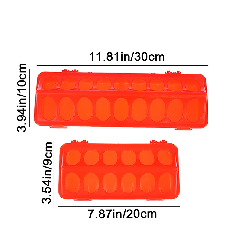 1 pz doppia fila 12/18 fori mangiatoia a terra per pollame alimentazione a conchiglia in plastica scanalatura per polli forniture per l\'allevamento