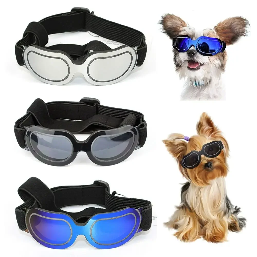 

Регулируемые ослепительные очки для домашних животных, ветрозащитная веревка, защита от ультрафиолета, солнцезащитные очки для кошек и собак, реквизит для фотосессии для собак, мотоциклетные очки для кошек и собак