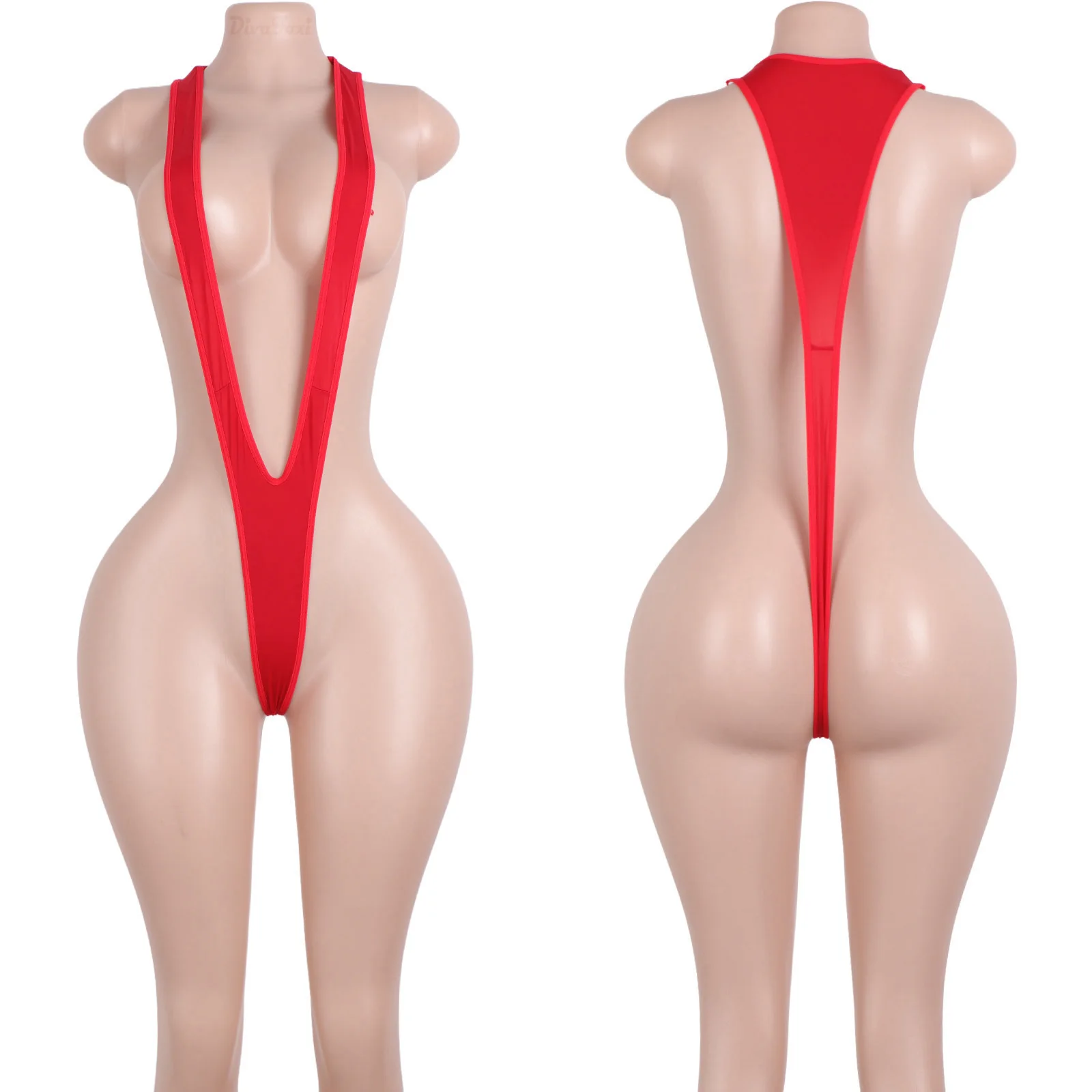 Neckholder Top Tanga Bikini Damenbekleidung Designer Großhandel Exotische Tanzbekleidung Bar Kostüme Leistung Stripper Outfits Bodys