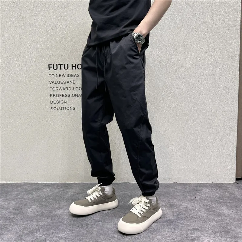 

Casual Trousers Men's Slim Fit Cargo Pants French Sle mid Waist Loose Fit All Season Color Workwear Trousers