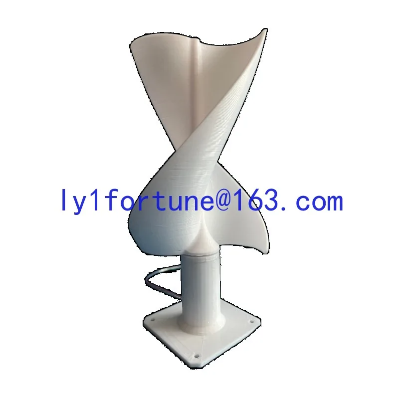 

DIY spiral wind turbine model, breeze start, experimental technology small production wind power lamp