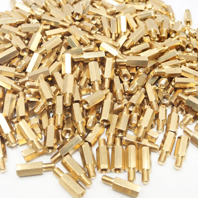 390p Sechskant Messing Männlich Weiblich Abstandshalter Schraube Mutter Bord Rack Stud Sechskant Gewinde Säule PCB Säule Motherboard Abstandshalter Bolzen – Detail 2