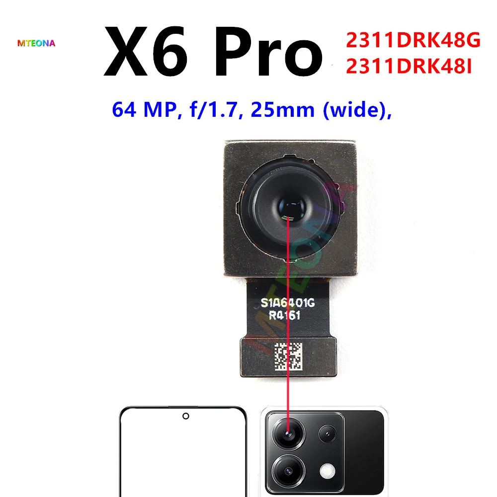 Front Rear Camera For Xiaomi Poco X6 Pro 5G X6 Neo Frontal Selfie