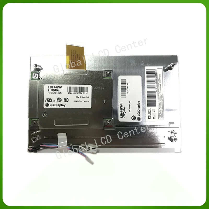 

Оригинальный 7-дюймовый ЖК-экран LB070WV1-TD04 для Citroen C5 Tourer 2011 Peugeot 508 2011 RT6, навигационный ЖК-дисплей