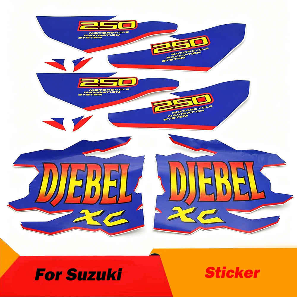 

Motorcycle Fuel Tank Sticker Body Decal Graphics for Suzuki DJEBEL 250 XC