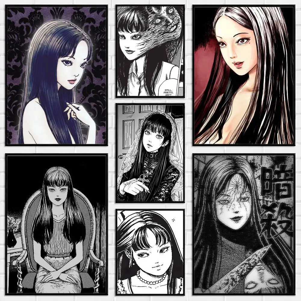 T-Tomie Junji Ito Poster Versatile HD Waterproof Wall Art Self-Adhesive Decor for Any Space Ideal Gift