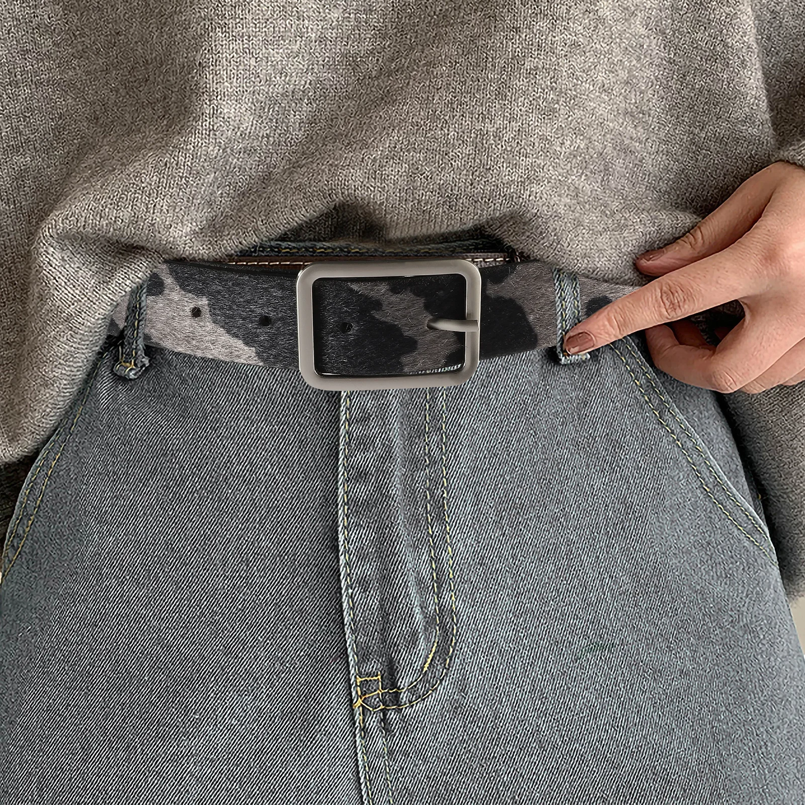 

Western Women Print For Women Adjustable Animal Print Western Belt Jeans Waist Band Fashion Casual Belt For Ladies