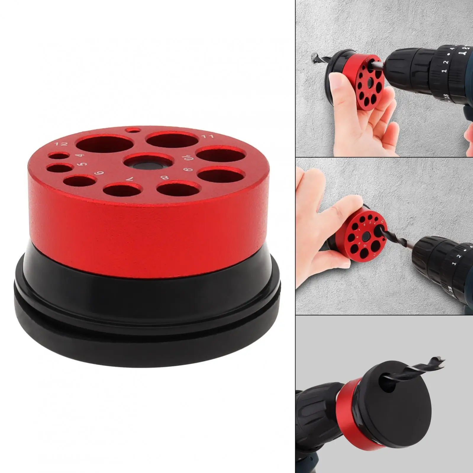 Drill Dust Collector Cap Drilling Dust Cover Ceiling Dust Collection Attachment for Power Drill with 9 Holes