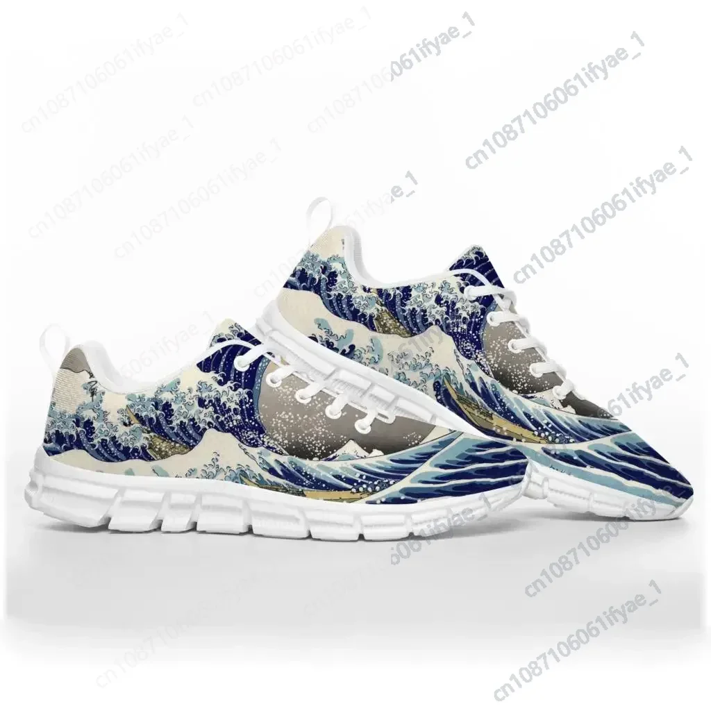 

The Great Wave off Kanagawa Art Sports Shoes Mens Womens Teenager Kids Children Sneakers Custom High Quality Couple Shoe