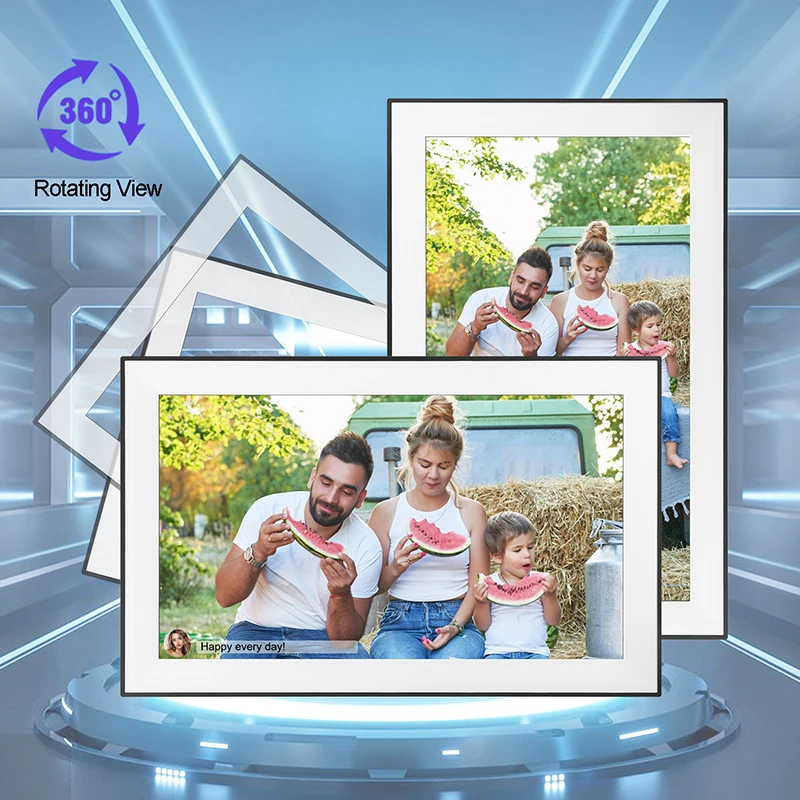 15.6 Inch Digital Photo Frame 32GB Memory 1920x1080 IPS HD Touch Screen Playable VideoElectronic Smart Digital Picture Frame