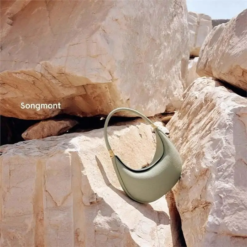 Bolso de hombro Songmont Crescent para mujer |   Monedero de trabajo profesional de cuero genuino |   Bolso bandolera de capacidad media