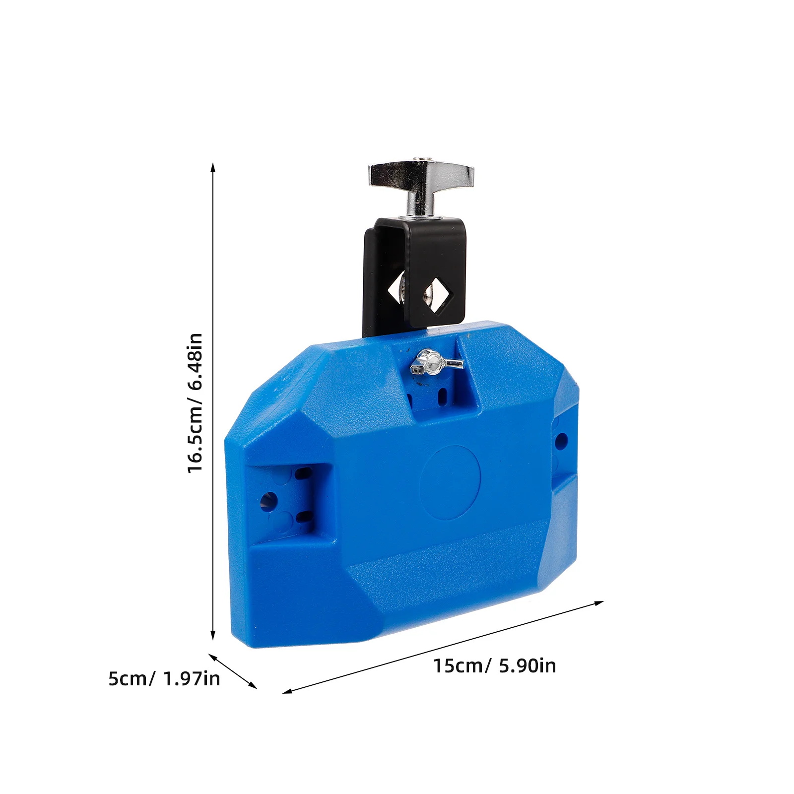 أداة قرع جرس البقر من البلاستيك المقاوم للصدأ، مجموعة طبلة موسيقية متينة مقاومة للتآكل ومشرقة