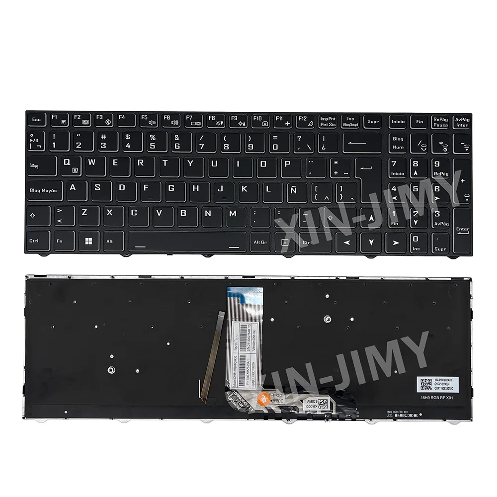 

G7 Latin RGB backlit keyboard For Hasee G7 G8 G9 G10 GX8 GX9 T8 TX6 TX7 TX8 TX9 Z7 LA Clevo N960 N970