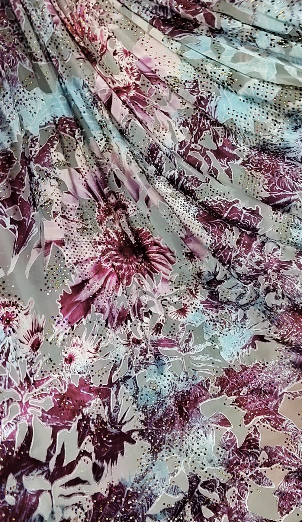 تصميم فاخر تول وشاح دانتيل حرق خارج الحرير Diraac نسيج الحرير بالحجارة عالية الجودة الدانتيل الفرنسي الأفريقي 5 ياردات