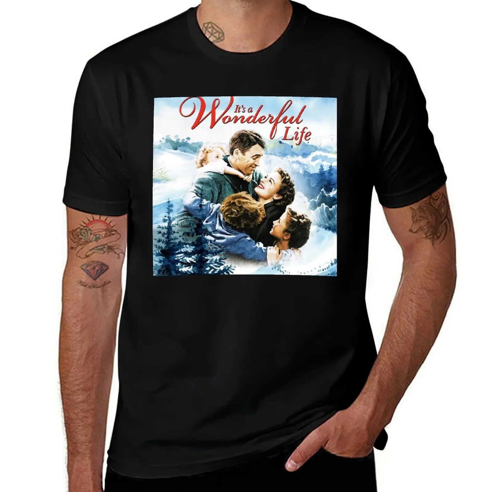 It's a Wonderful Life scene T-Shirt Utility Casual Work T-Shirt