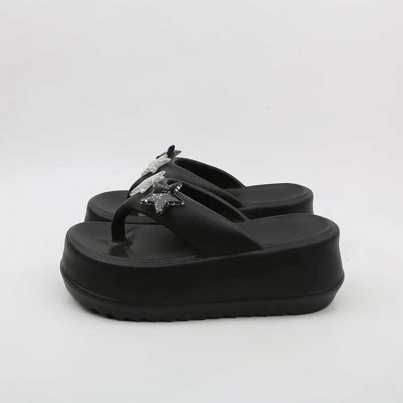 Y2K stars shoes for Women's Summer Thick Bottom Punk Retro Fashion Ins Trend Slippers image 4
