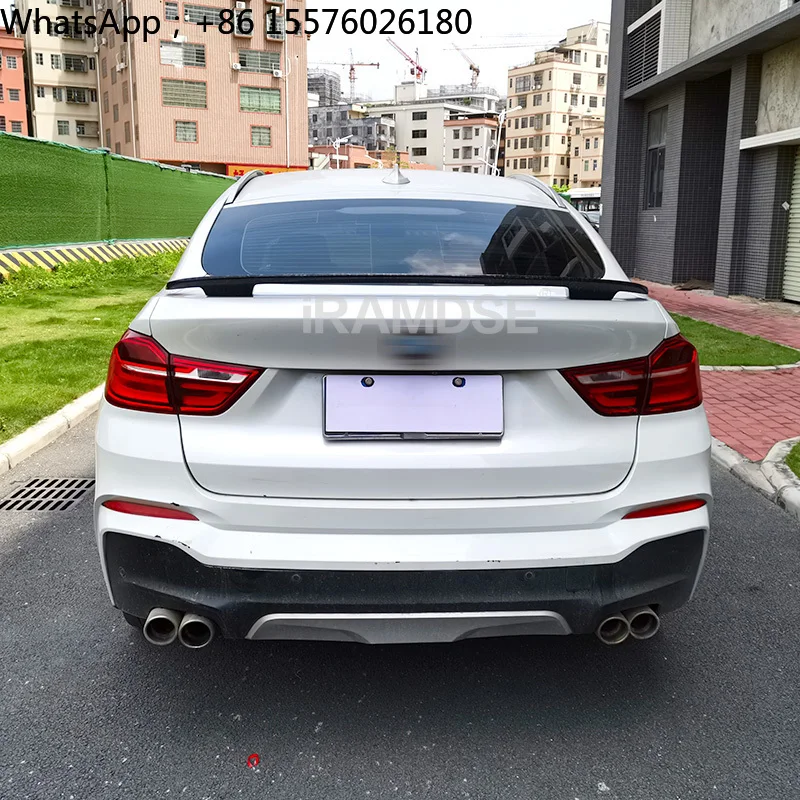 X4 Trunk Spoiler for BMW F26 G02 Forged Texture Car Rear Trunk Wing 2014 - 2021 Type MT ABS Material Refit Accessories