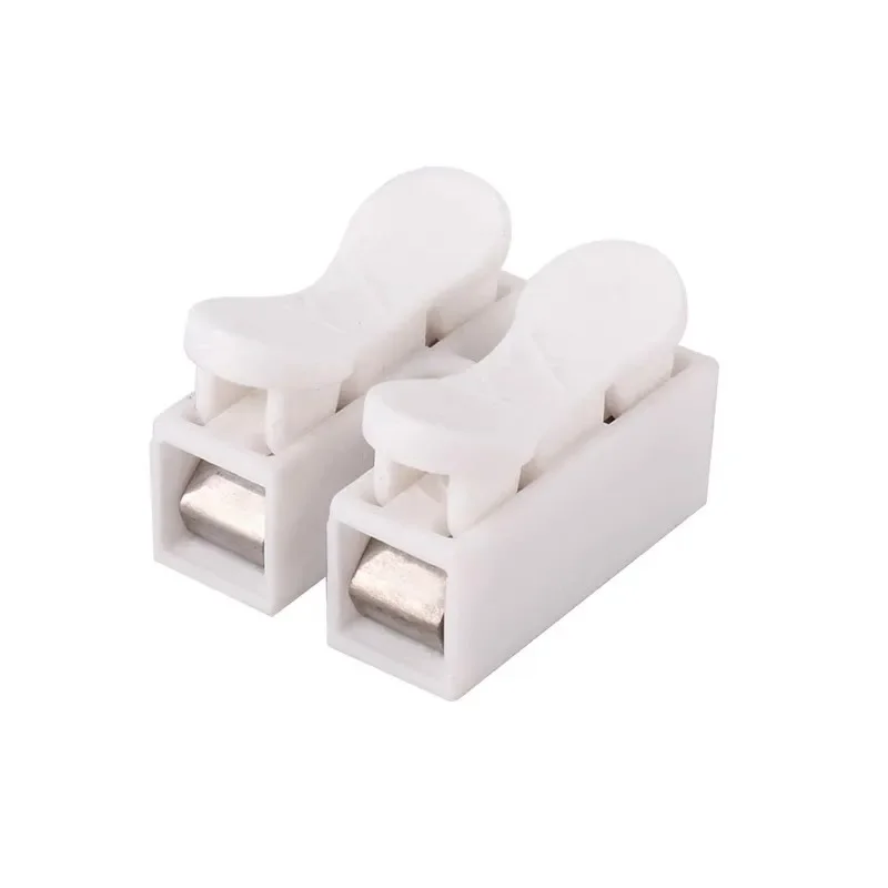 CH2 Quick Splice Lock Wire Terminals, 2 Pins Electrical Cable Connectors for LED Strip Lights