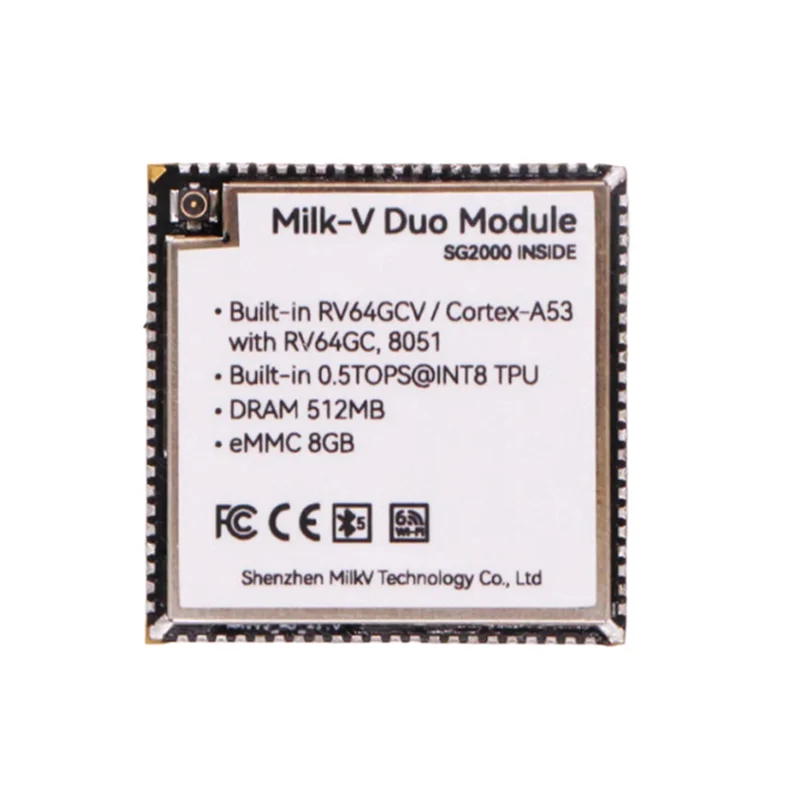 

Модуль BAAE Milk-V Duo 01 Основный модуль SG2000 RISC-V 512 МБ Идеально подходит для продвинутых вычислений с WIFI-With_Emmc
