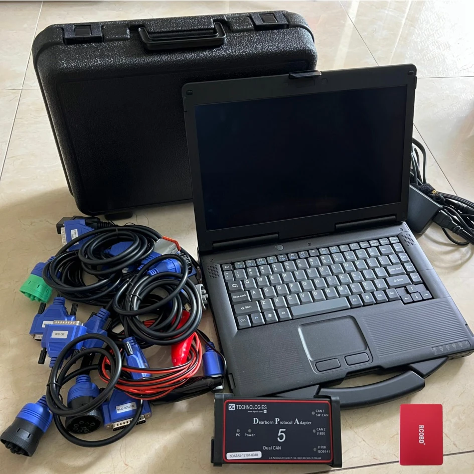 2024 Software Installed Laptop cf53 I5 CPU 8G 480gb SSD Dpa5 Dearborn Protocol Adapter 5 Heavy Duty Truck Diagnostic Tool