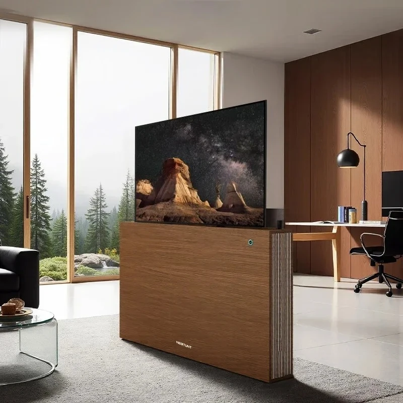 

xzzInvisible Smart TV Stand, Electric, Turn on 55-inch 65-inch Modern Simple Wind