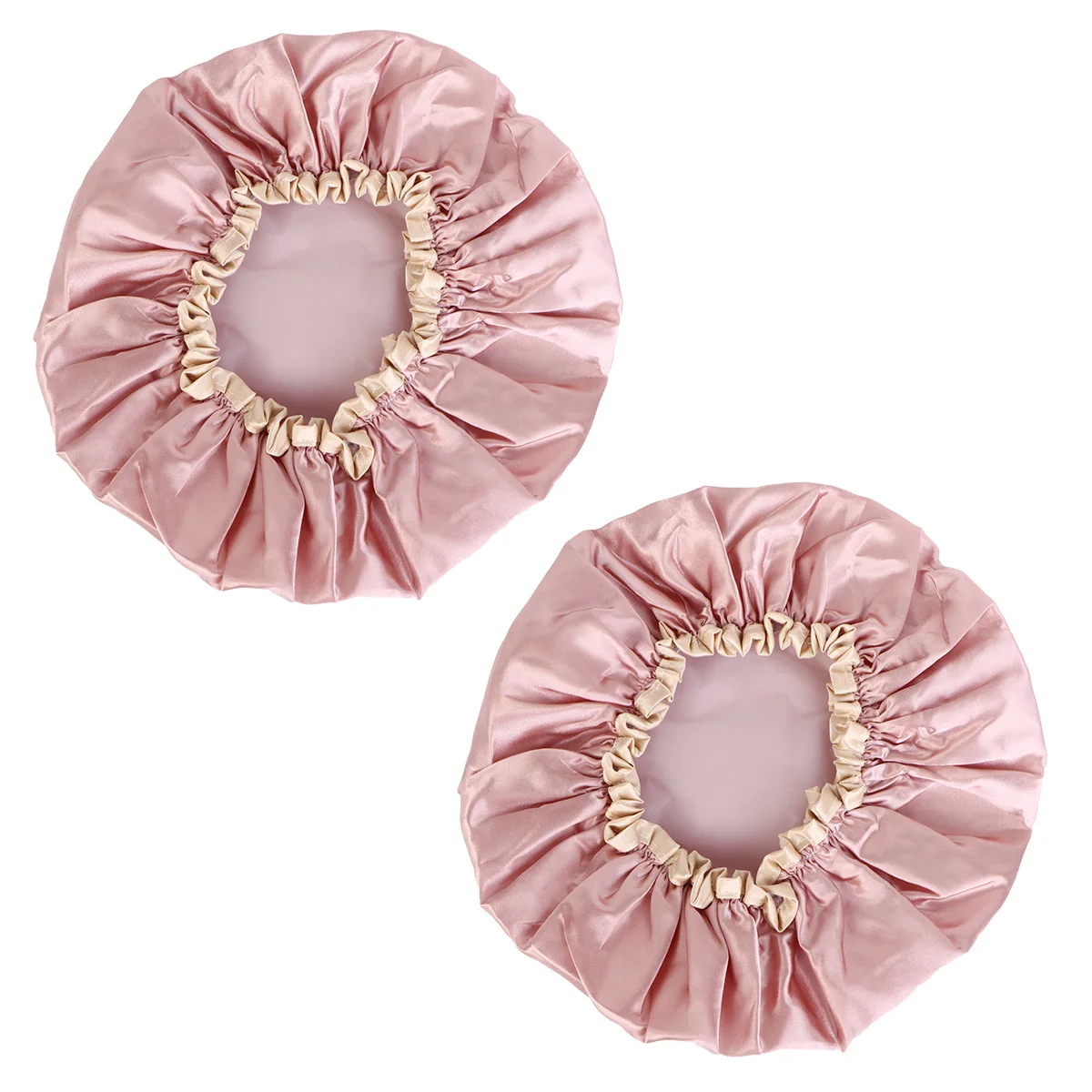 

2Pcs Ecofriendly Polyethylene Waterproof Shower Hat for Sleeping Cooking and Spa Thickening Bath Cap Shower Cap