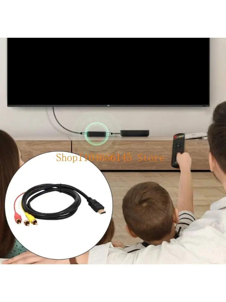 

Кабель-адаптер 652F, совместимый с HDTV и 3RCA, поддерживает разрешение 1080P, позолоченный