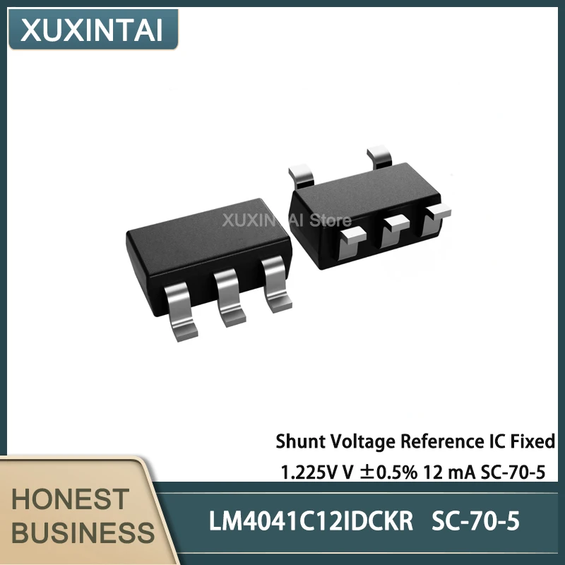 10Pcs/Lot  New Original  LM4041C12IDCKR LM4041C12 Shunt Voltage Reference IC Fixed 1.225V V ±0.5% 12 mA SC-70-5