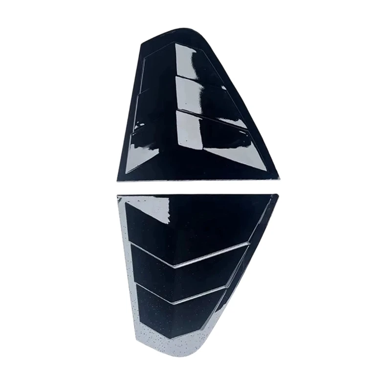 Super Sale Rear Window Side Vent Louver Cover Decorative Strip for Volkswagen Jetta Sagitar 2012-2018. Glossy Black