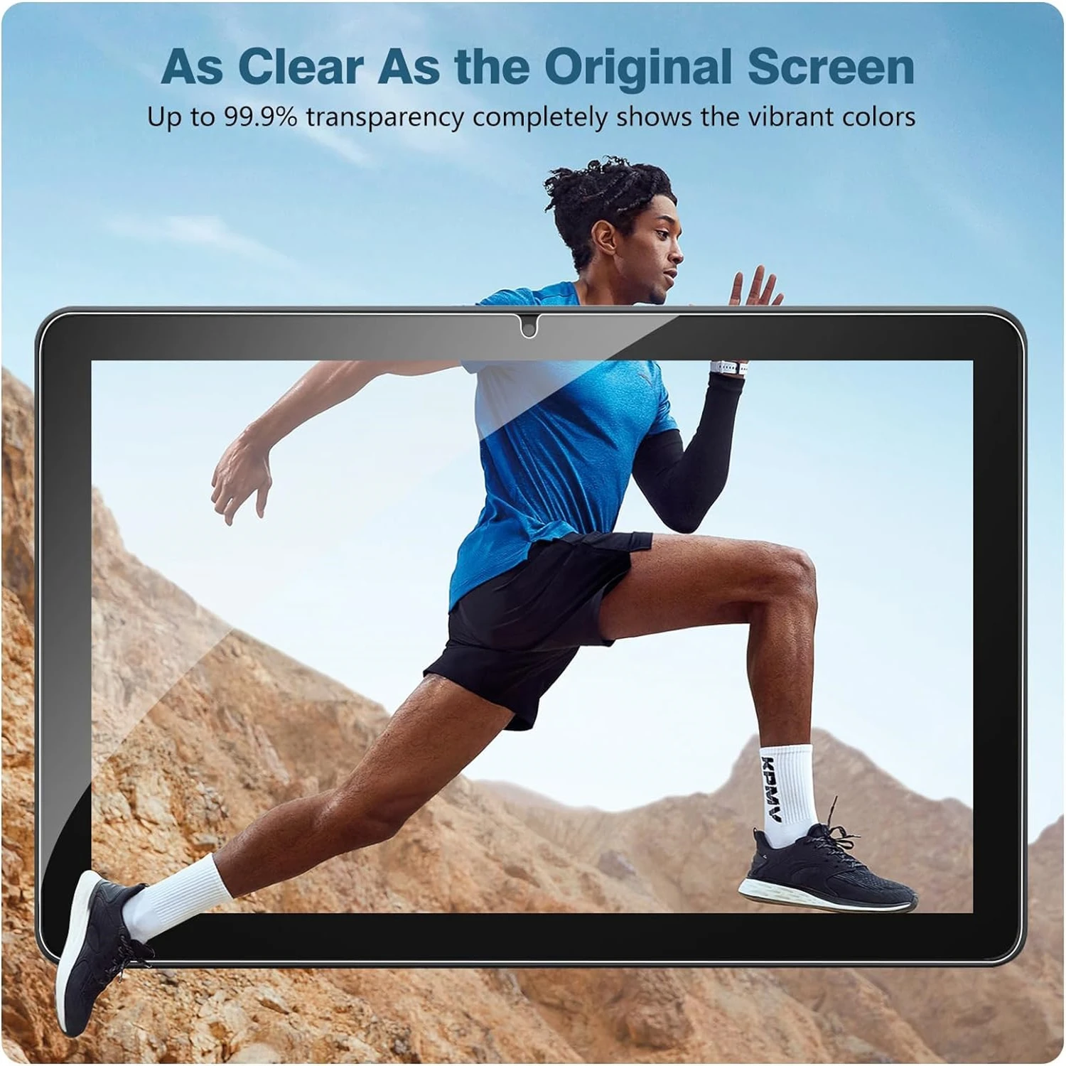 Screen Protector for Amazon Fire HD 10 (2023 Released) 10.1 Inch HD Clear 9H Anti-fall / Anti-scratch Tempered Glass Film