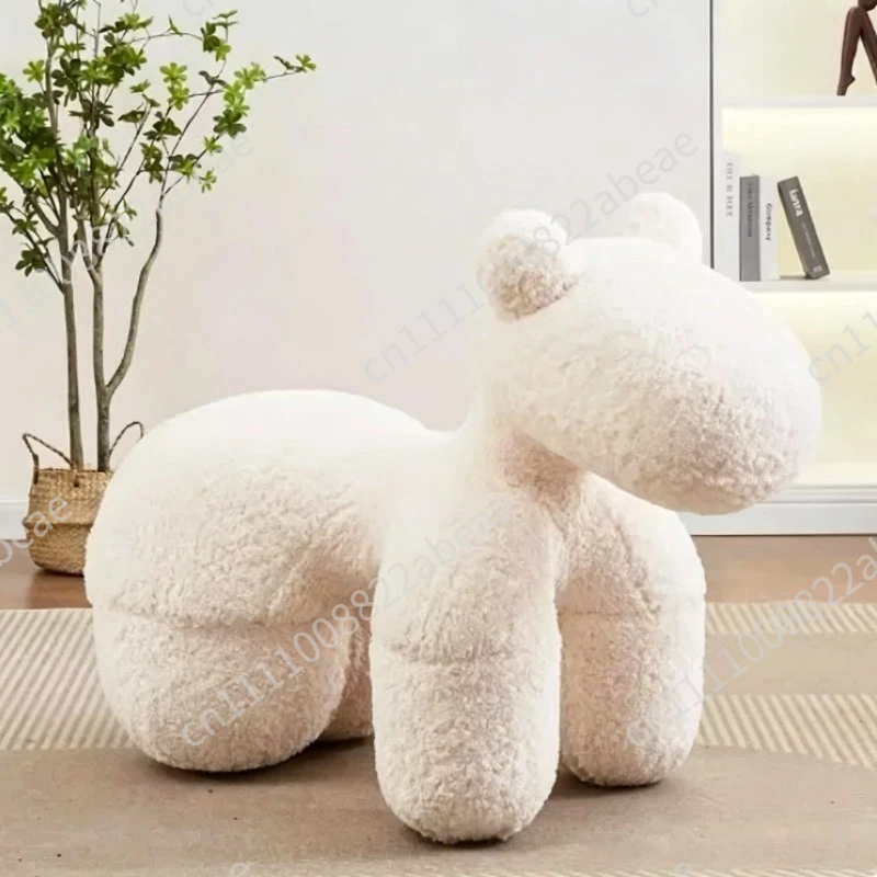 Pony chair casual seat pedal styling fashionable living room ornament