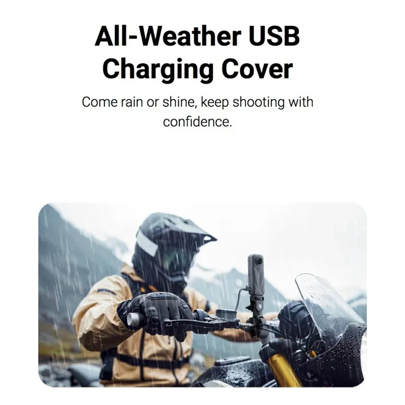 JABS-для Insta360 X5 USB-зарядка, всепогодный водонепроницаемый чехол-адаптер, аксессуары для Insta360 X5