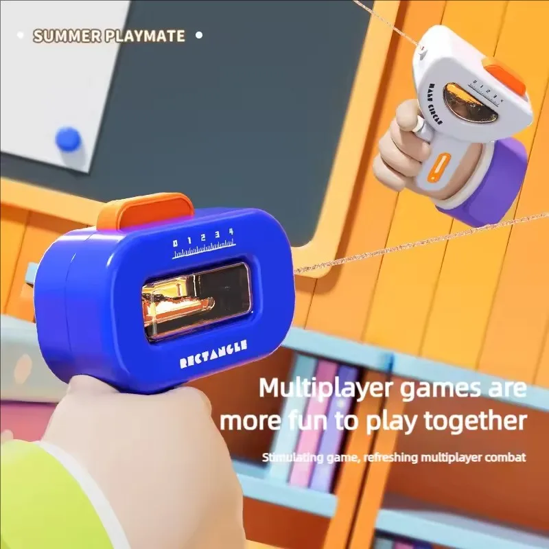 Pistolet à eau de forme géométrique pour enfants, jouet de combat en plein air, piscine, plage, fête, essentiels pour enfants, bataille d'eau d'été